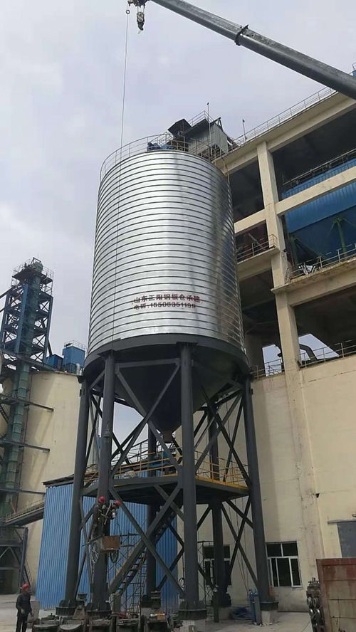 山東正陽鋼板倉建設 粉煤灰儲存罐